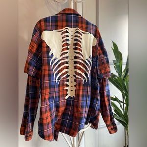 Urban Outfitters skull oversized flannel